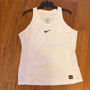 Nike Women's Elite White Tank Top size L